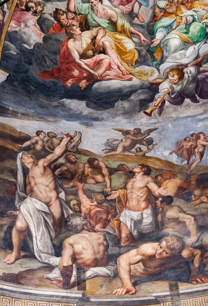 Giudizio universale - Chiesa di San Prospero, Reggio Emilia, dettaglio